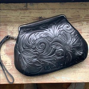 Patricia Nash Italian leather Clutch NWOT